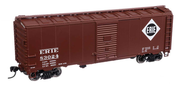 Walthers Mainline 910-1357 - 40' AAR 1944 Boxcar Erie Railroad (ERIE) 83024 - HO Scale