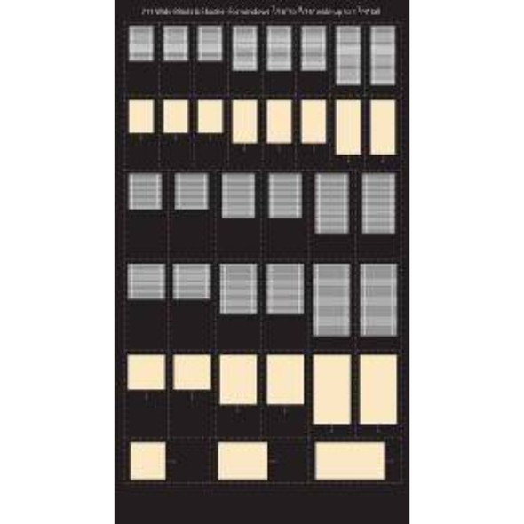 City Classics 711 - Wide Blinds and Shades - HO Scale