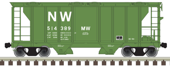 Atlas 20006562 - PS-2 Covered Hopper Norfolk & Western (NW) 514389 - HO Scale
