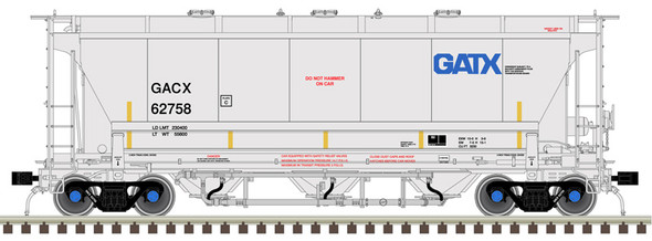 Atlas 20006837 - Trinity 3230 Pressure Differential Covered Hopper General American (GACX) 62758 - HO Scale