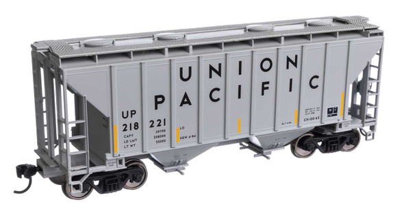Walthers Mainline 910-7995 - 37' 2980 2-Bay Covered Hopper Union Pacific (UP) 218221 - HO Scale