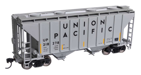 Walthers Mainline 910-7997 - 37' 2980 2-Bay Covered Hopper Union Pacific (UP) 218278 - HO Scale