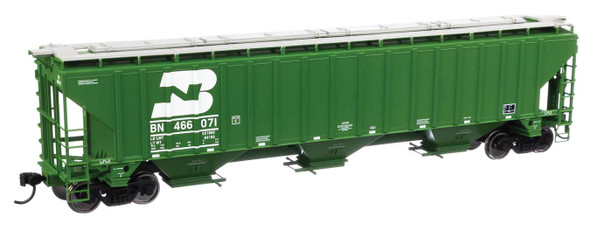 Walthers Mainline 910-49001 - 57' Trinity 4750 3-Bay Covered Hopper Burlington Northern (BN) 466071 - HO Scale