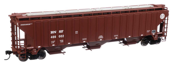 Walthers Mainline 910-49005 - 57' Trinity 4750 3-Bay Covered Hopper BNSF 46600 - HO Scale