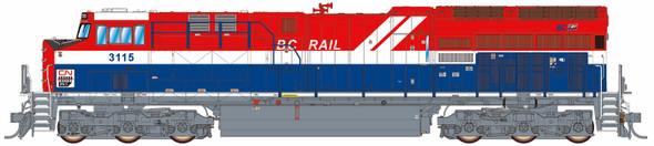 InterMountain 497110(S)-01 - GE ET44AC (Tier 4 GEVO) w/ LokSound 5 Sound & DCC Canadian National (CN) BC Rail Heritage #3115  - HO Scale