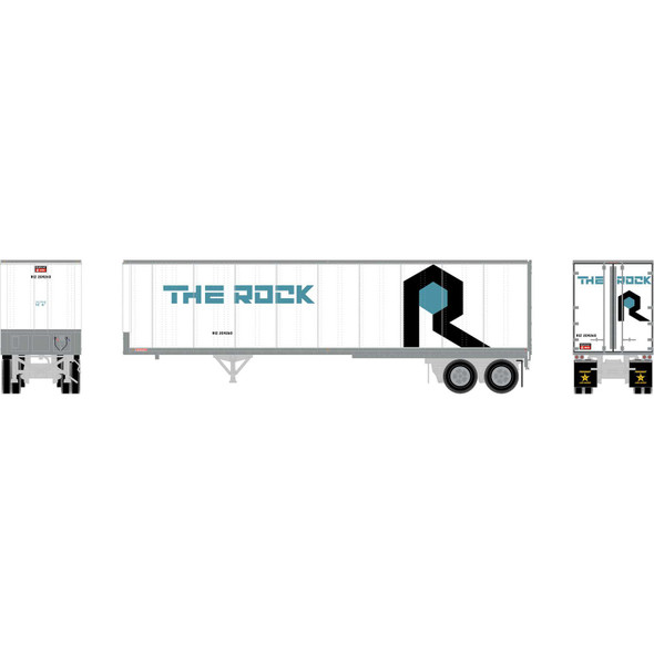 Athearn RTR 16131 - Fruehauf 40' Smooth Side Z-Van Trailer Rock Island (ROCK) RIZ 209260 - HO Scale