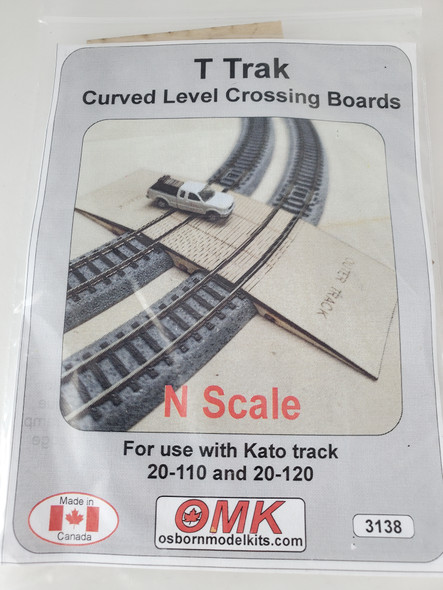 Osborn Models 3138 - Curved Level Crossing Boards  - N Scale