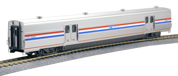 kato 35-6214-1 - Viewliner II - Baggage Car - Phase III w/ Interior Lighting Installed Amtrak (AMTK) 61050 - HO Scale