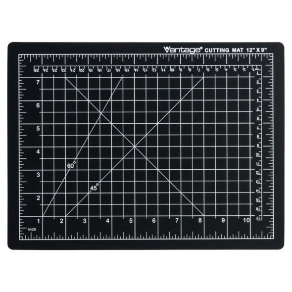 Dahle 10670 - Dahle Vantage 9" x 12" Self Healing Cutting Mat (Black)    -