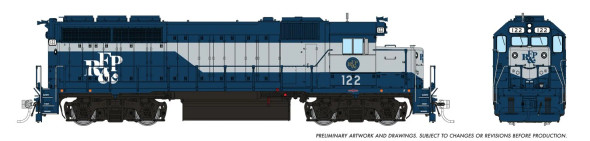 PRE-ORDER: Rapido 40020 - EMD GP40 Richmond, Fredericksburg, and Potomac (RF&P) 124 - HO Scale