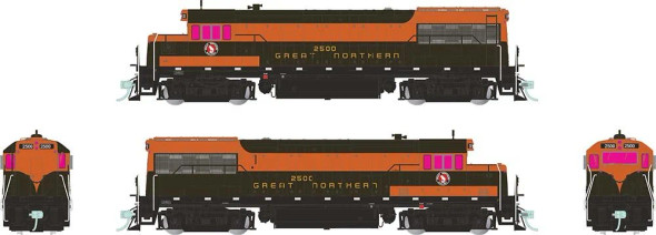 Rapido 35503 - GE U25B w/ DCC and Sound Great Northern (GN) 2505 - HO Scale