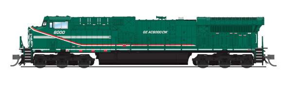 PRE-ORDER: Broadway Limited 8577 - GE AC6000CW w/ DCC and Sound General Electric Demonstrator (GECX) 6000 - N Scale