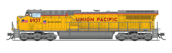 PRE-ORDER: Broadway Limited 8603 - GE AC6000CW DC Silent Union Pacific (UP) 6965 - N Scale