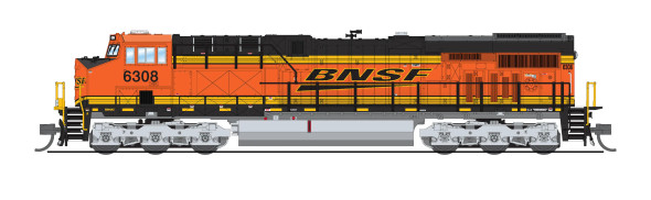 PRE-ORDER: Broadway Limited 8629 - GE ES44AC DC Silent BNSF 6329 - N Scale