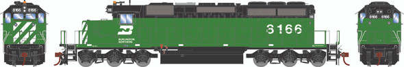 PRE-ORDER: Athearn 1249 - EMD SD40-2 w/ DCC and Sound Burlington Northern (BN) 8166 - HO Scale