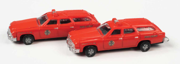 Classic Metal Works 50445 - 1974 Buick Estate Wagon 2-Pack -  Fire Chief (red)  - N Scale