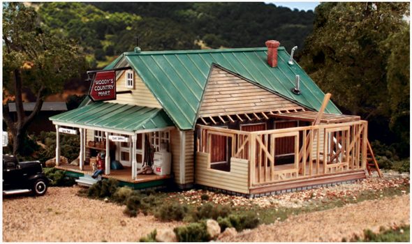 DPM #12900 - Woody's Country Mart - HO Scale Kit