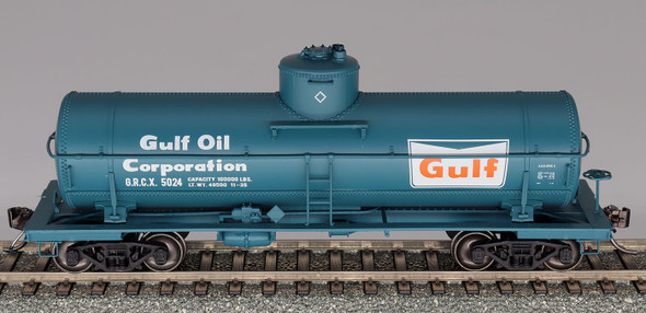 InterMountain 46220-02 - 10,000 Gallon Tank Car - Gulf Oil Repaint Gulf Oil Corporation (GRCX) 5024 - HO Scale