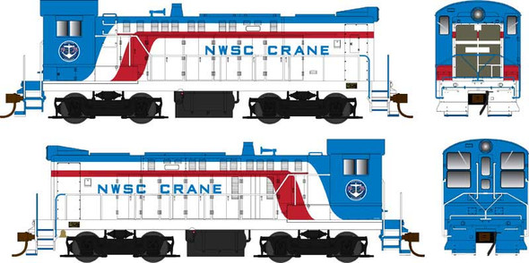 PRE-ORDER: Bowser 25484 - Baldwin S-12 w/ DCC and Sound NWSC Crane Bicentennial 1 - HO Scale