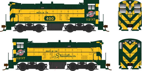 PRE-ORDER: Bowser 25493 - Baldwin VO-660 DC Silent Chicago & Northwestern (CNW) 1237 - HO Scale