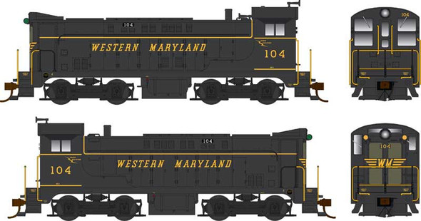 PRE-ORDER: Bowser 25515 - Baldwin VO-660 w/ DCC and Sound Western Maryland (WM) 104 - HO Scale