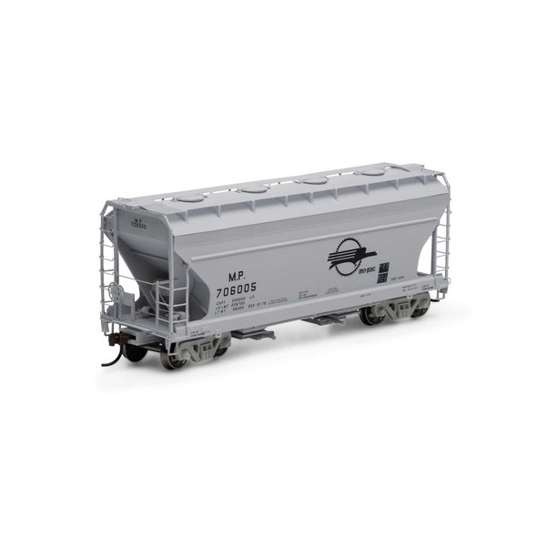 Athearn 81068 - ACF 2970 2-Bay Covered Hopper Missouri Pacific (MP) 706005 - HO Scale