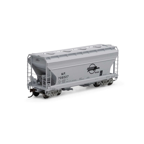 Athearn 81069 - ACF 2970 2-Bay Covered Hopper Missouri Pacific (MP) 706027 - HO Scale