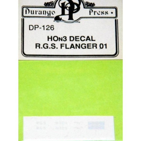Durango Press 126 - RGS Drag Flanger #1 Decal    - HO Scale Kit