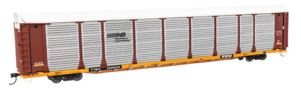 Walthers Proto 920-101527 - 89' Thrall Bi-Level Auto Rack Norfolk Southern (NS) TTGX 159820 - HO Scale
