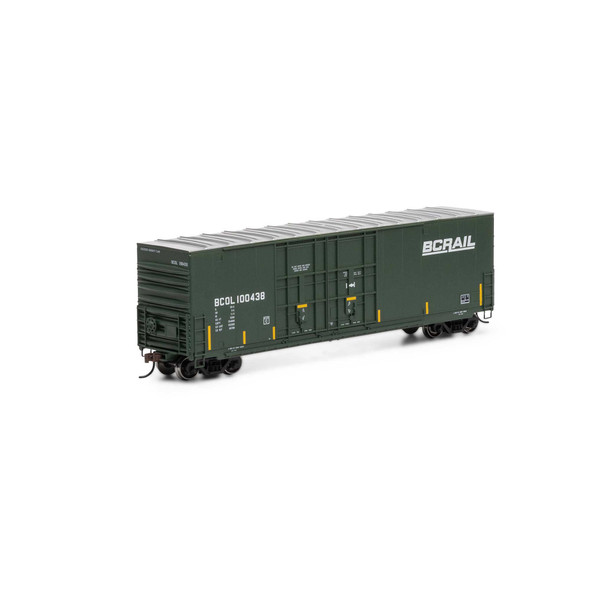 Athearn 88206 - 50' High Cube Double Plug Door Box Car British Columbia Railway (BCOL) 100438 - HO Scale