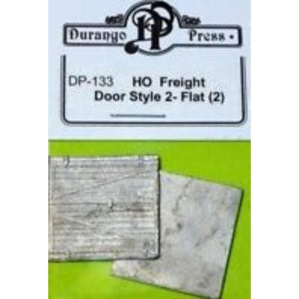 Durango Press 133 - Freight Door Style 2 Flat (2)    - HO Scale Kit