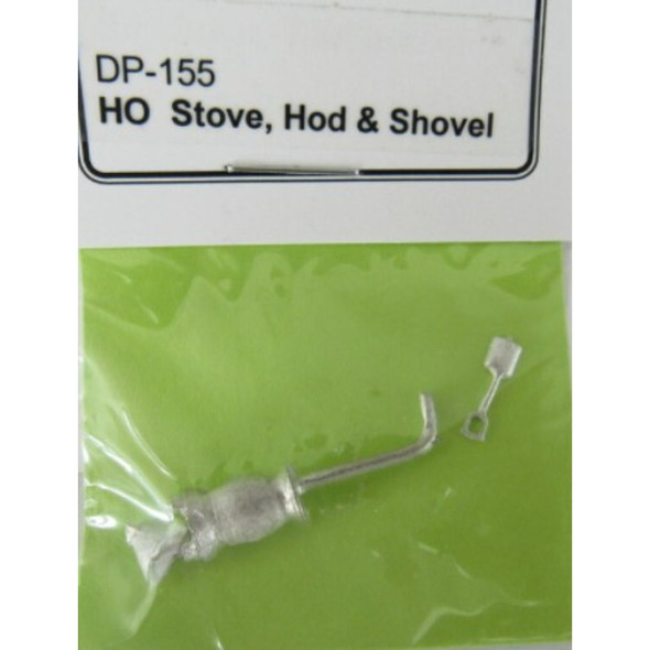 Durango Press 155 - Stove, Hod, & Shovel (3)    - HO Scale Kit