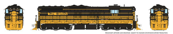 PRE-ORDER: Rapido 50206 - EMD SD7 DC Silent Denver & Rio Grande Western (D&RGW) 5301 - HO Scale