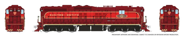 PRE-ORDER: Rapido 50209 - EMD SD7 DC Silent Electro-Motive Diesel Demonstrator (EMDX) 991 - HO Scale