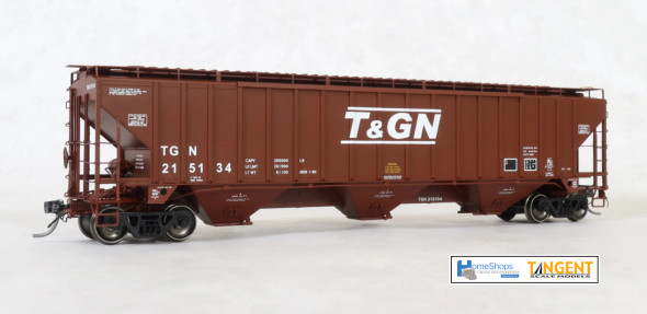 Home Shops HFH-006-003 - Tangent PS 4750 Covered Hopper Texas and Great Northern (TGN) 215155 - HO Scale