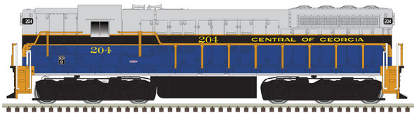 Atlas 40005311 - EMD SD9 DC Silent Central of Georgia Railroad (CG) 207 - N Scale