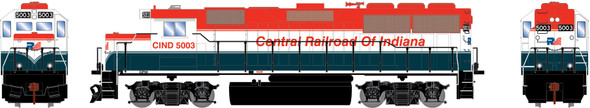 PRE-ORDER: Athearn 1510 - EMD GP50 DC Silent Central Railroad of Indiana (CIND) 5003 - HO Scale