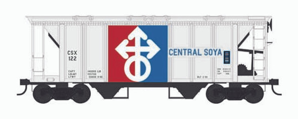 Bowser 43254 - 70 Ton Covered Hopper CSX (Central Soya) 130 - HO Scale