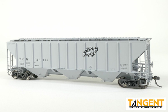 Tangent Scale Models 21027-01 - PS4427 High Side Covered Hopper Chicago & Northwestern (CNW) 170016 - HO Scale