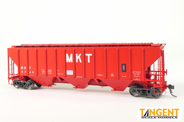 Tangent Scale Models 21028-04 - PS4427 High Side Covered Hopper Missouri-Kansas-Texas (MKT) 9652 - HO Scale