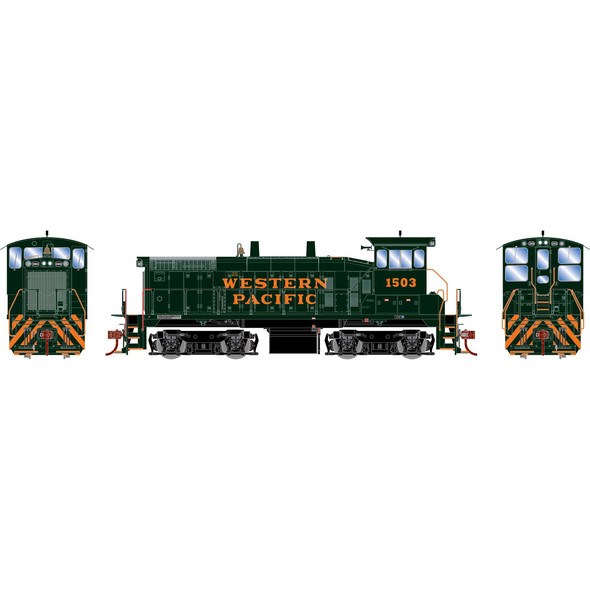 Athearn RTR 28655 - EMD SW1500 DC Silent Western Pacific (WP) 1503 - HO Scale