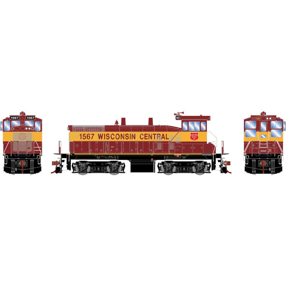 Athearn RTR 28756 - EMD SW1500 w/ DCC and Sound Wisconsin Central (WC) 1567 - HO Scale