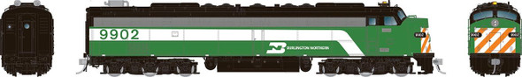 PRE-ORDER: Rapido 28310 - EMD E8A w/HEP DC Silent Burlington Northern (BN) 9902 - HO Scale