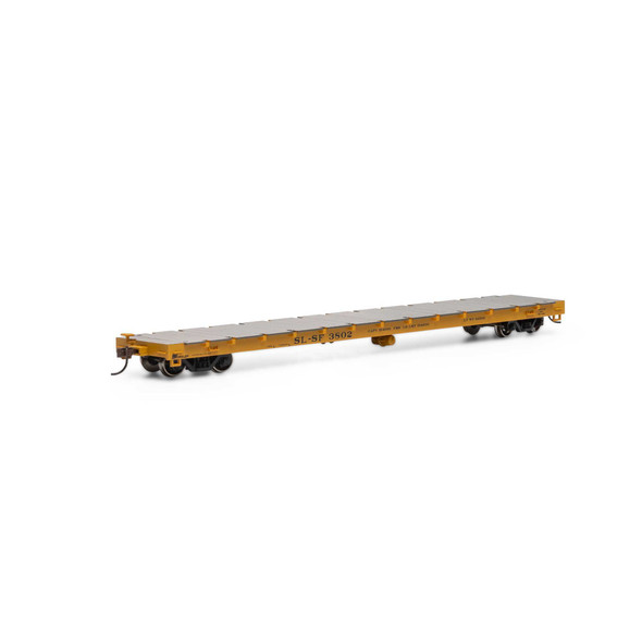 Athearn 92675 - 60' Flat Car St Louis - San Francisco (SLSF) 3802 - HO Scale