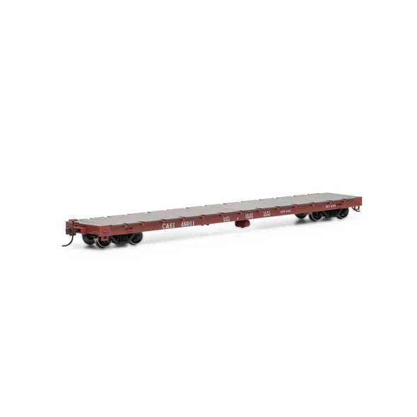 Athearn 97847 - 60' Flat Car Chicago & Eastern Illinois (C&EI) 46011 - HO Scale