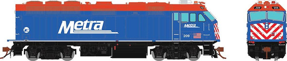 PRE-ORDER: Rapido 83203 - EMD F40PHM-2 DC Silent Metra (METX) 209 - HO Scale