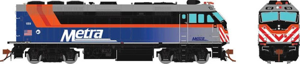 PRE-ORDER: Rapido 83707 - EMD F40PHM-2 w/ DCC and Sound Metra (METX) 197 - HO Scale