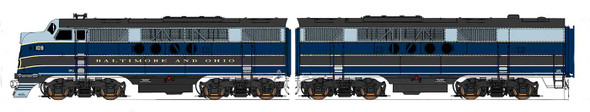 PRE-ORDER: InterMountain 69006(S)-08 - EMD FT Set w/ DCC and Sound Baltimore & Ohio (B&O) 112 (111-A)/111-AX - N Scale