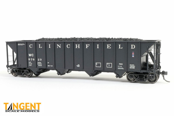 Tangent Scale Models 32013-03 - Bethlehem 3350 CuFt Quad Coal Hopper - Ex-CRR FH19 Patch 1992 + V1 Wisconsin Central (WC) 57621 - HO Scale