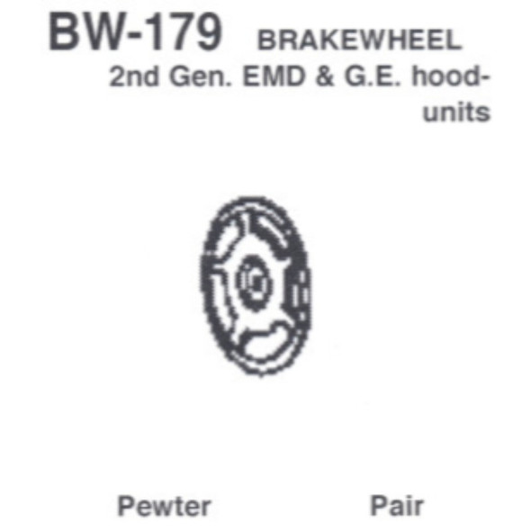 Details West 179 Brakewheel; 2Nd. Gen. Emd & Ge Hood-Units   - HO Scale